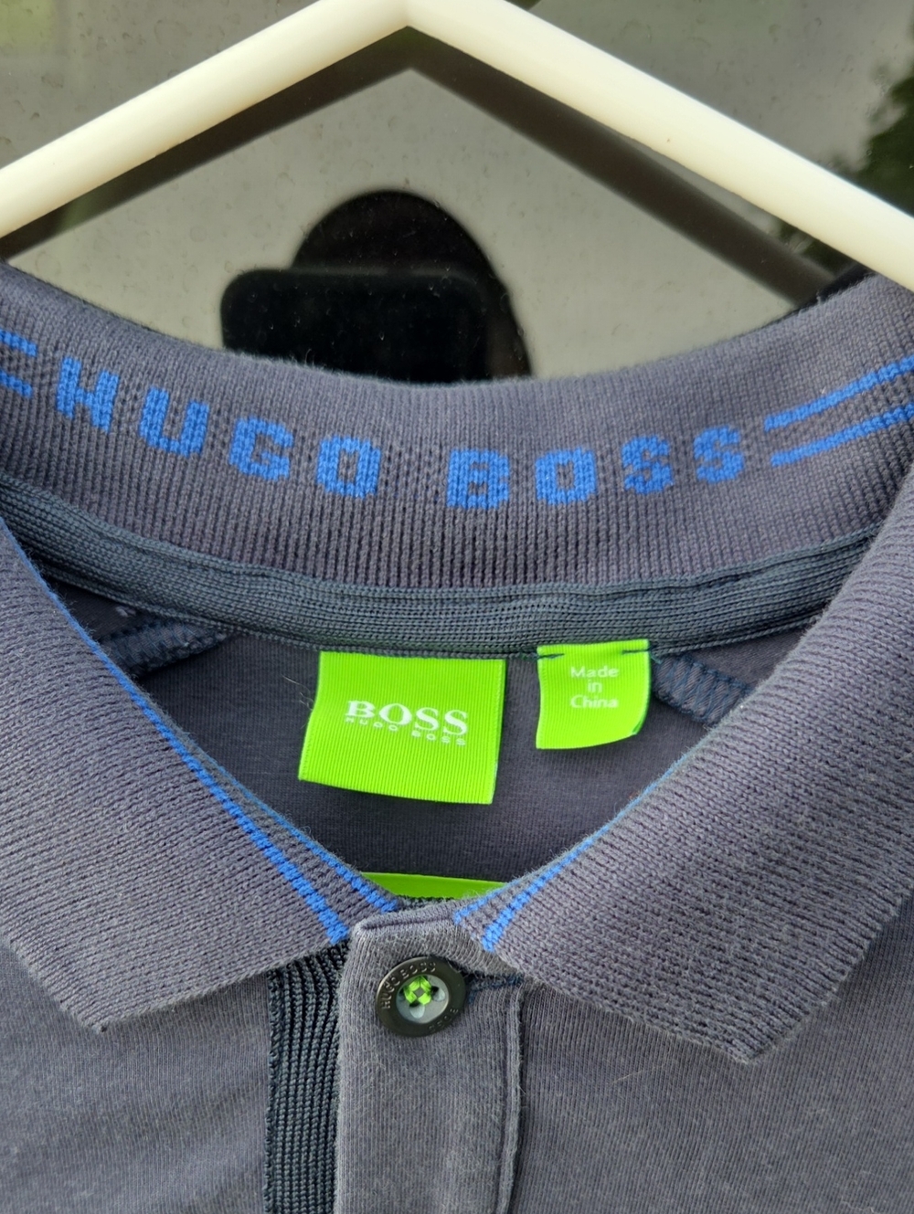 HUGO BOSS MENS LONG SLEEVE COLLARED POLO